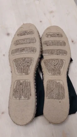 Espadrilles Größe 42, schwarz