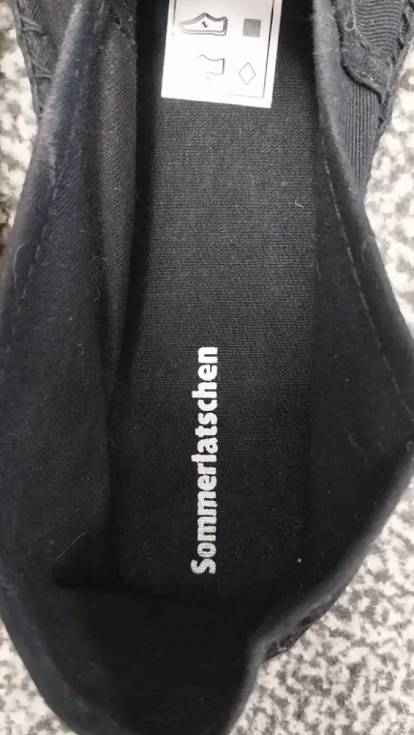 Espadrilles Größe 42, schwarz
