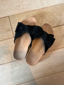 Espadrilles slipper met strik