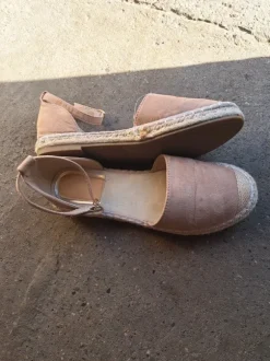 Espadrilles taupe, maat 40