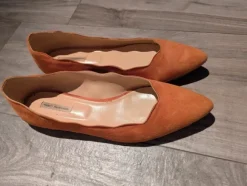 Fabio Rusconi Wildleder Ballerinas Cognac/Braun