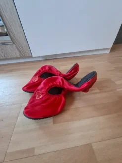 Faltbare Ballerina in rot für die Handtasche von Butterfly twists