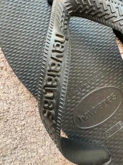Fijne zwarte Havaianas slippers 37-38