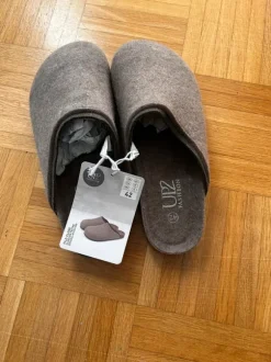 Filz Pantoffel 42 Damenschuhe Hausschuhe pantoffel braun Aldi neu clogs
