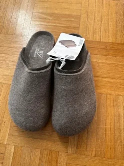 Filz Pantoffel 42 Damenschuhe Hausschuhe pantoffel braun Aldi neu clogs