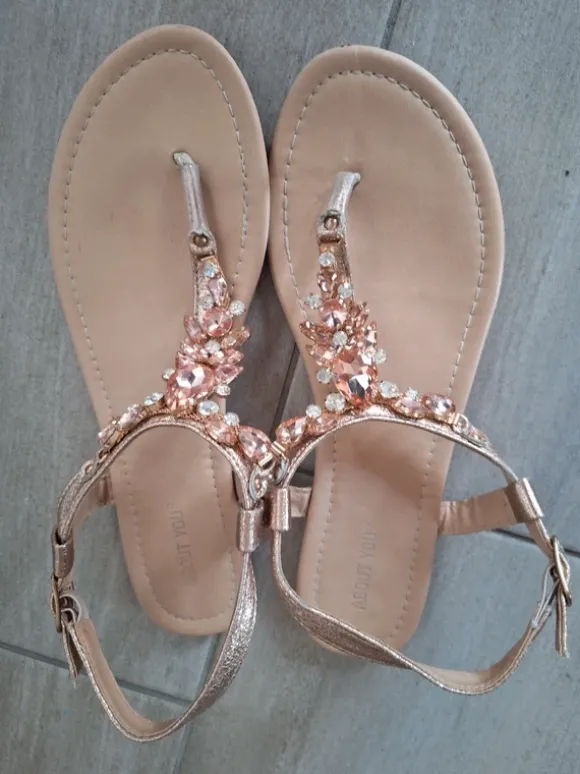 Flache Sandalette Flip Flop