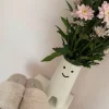 Flauschige Hausschuhe Beige/ Rosé
