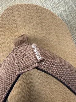 Foamlife Sandalen Zehentreter Badeschlappen Braun Größe 43 NEU