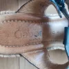Gabor Sandalen Gr. 5 ( 38 ) blau mit Keilabsatz