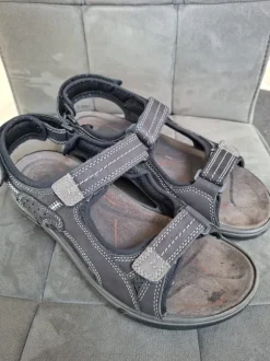 Gallus Sandalen Schuhe Gr. 45 schwarz Klettverschluss