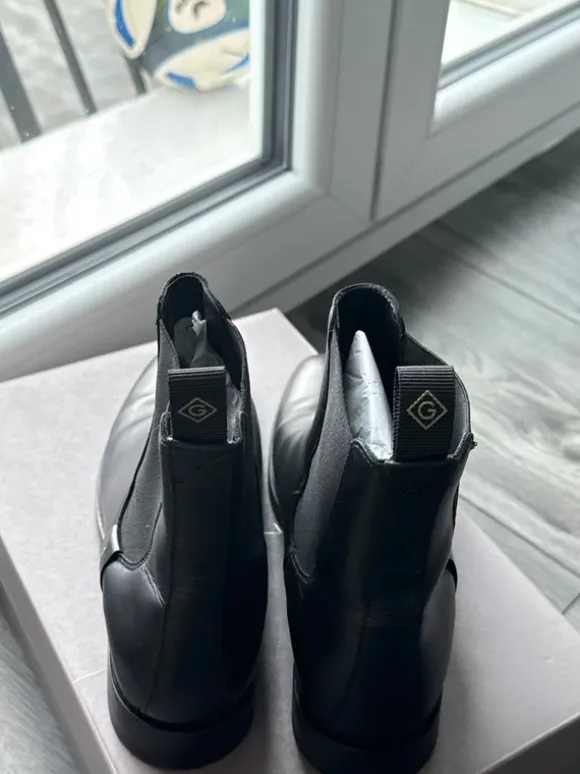Gant Lederstiefel Damen schwarz