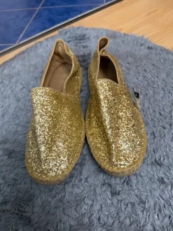 Gold glitzernde Espadrilles in der Größe 41 Neu