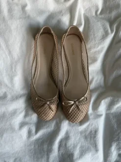 Goldene Glitzer Ballerinas Deichmann 42