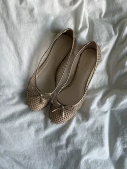 Goldene Glitzer Ballerinas Deichmann 42