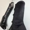 Gothic leather boots