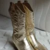 Gouden cowboy laarzen