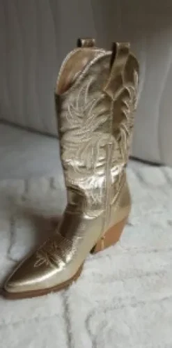 Gouden cowboy laarzen