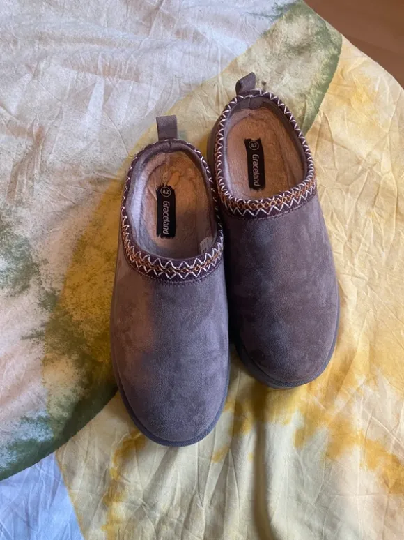 Graceland Plateau Hausschuhe, Clogs, Schlappen, 42, braun