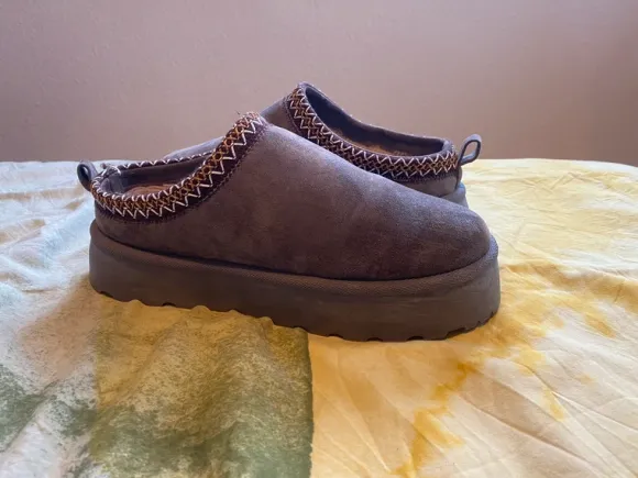 Graceland Plateau Hausschuhe, Clogs, Schlappen, 42, braun