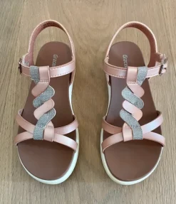 Graceland Sandalen rosegold Glitzer Einschulung Schulanfang Gr. 31