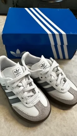 Grijze Samba kinder schoenen