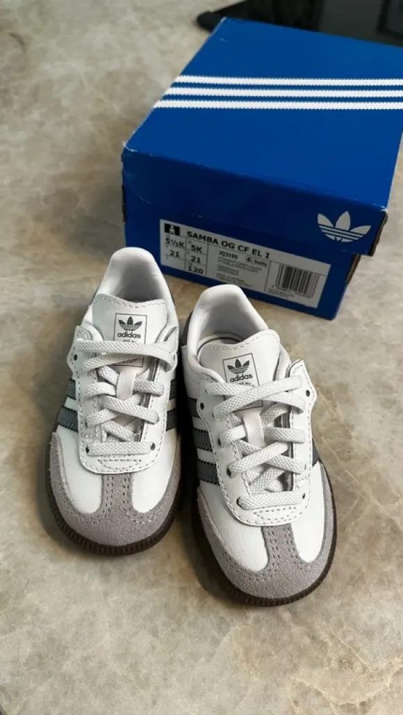 Grijze Samba kinder schoenen