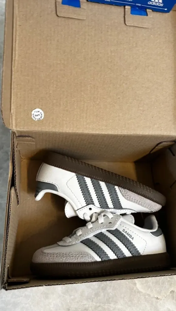 Grijze Samba kinder schoenen