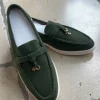 Groene dames loafers
