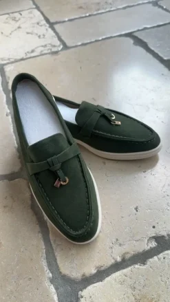 Groene dames loafers