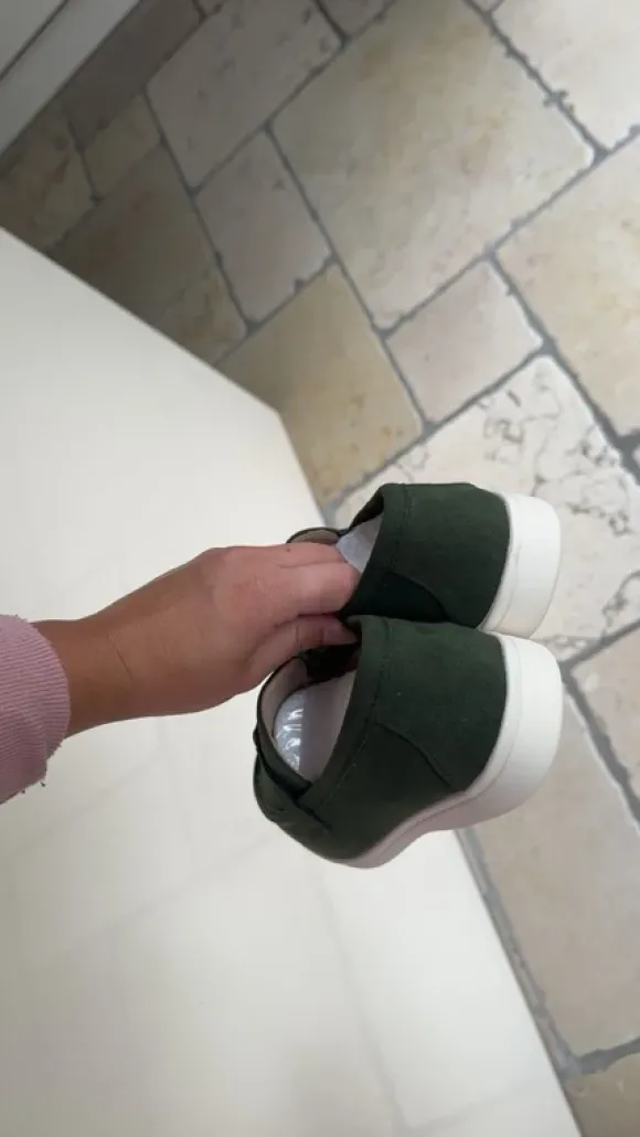 Groene dames loafers
