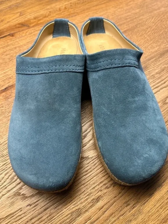 Haflinger Malmö Clogs, jeansblau, Gr.43