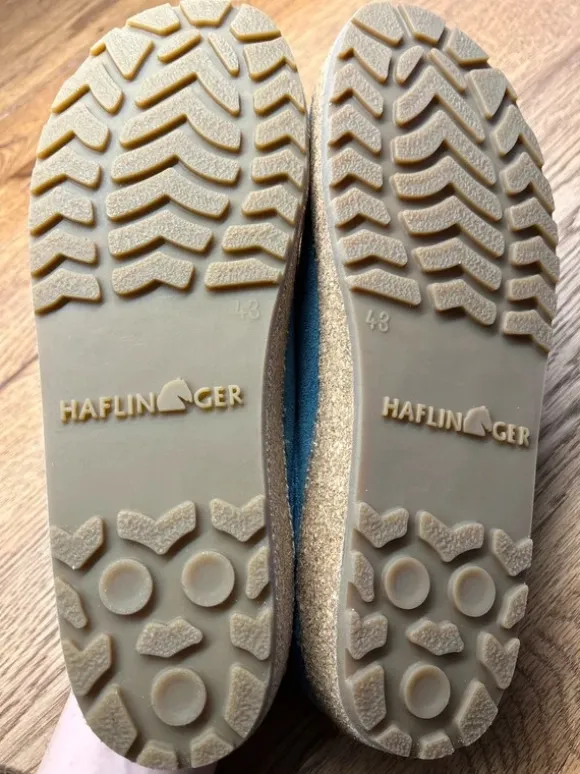 Haflinger Malmö Clogs, jeansblau, Gr.43