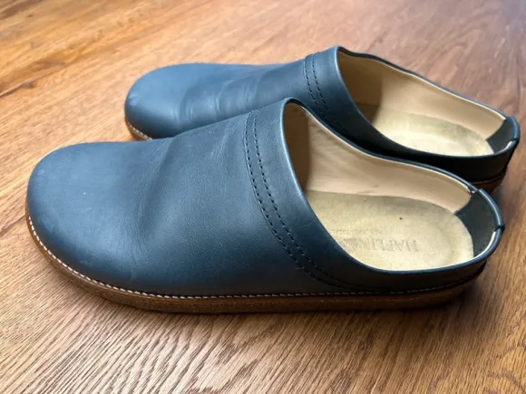 Haflinger Travel Classic Clogs, blau, Gr.43