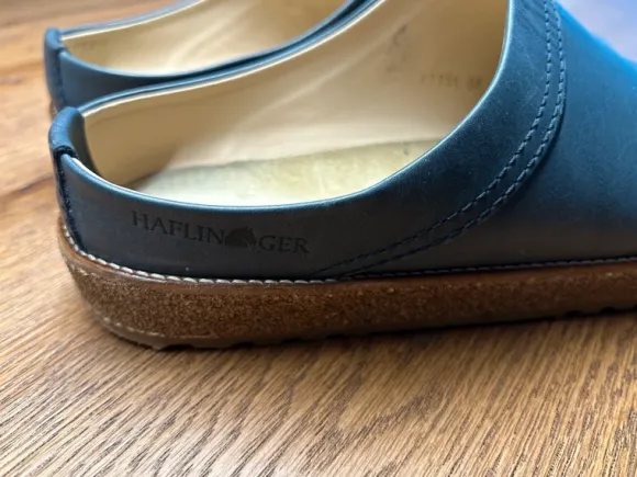 Haflinger Travel Classic Clogs, blau, Gr.43