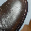 Halbschuhe OXMOX-Budapester aus Leder
