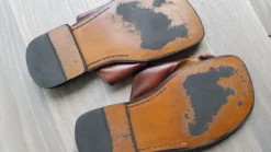 handgefertigte braune Ledersandalen für Herren in Größe 43
