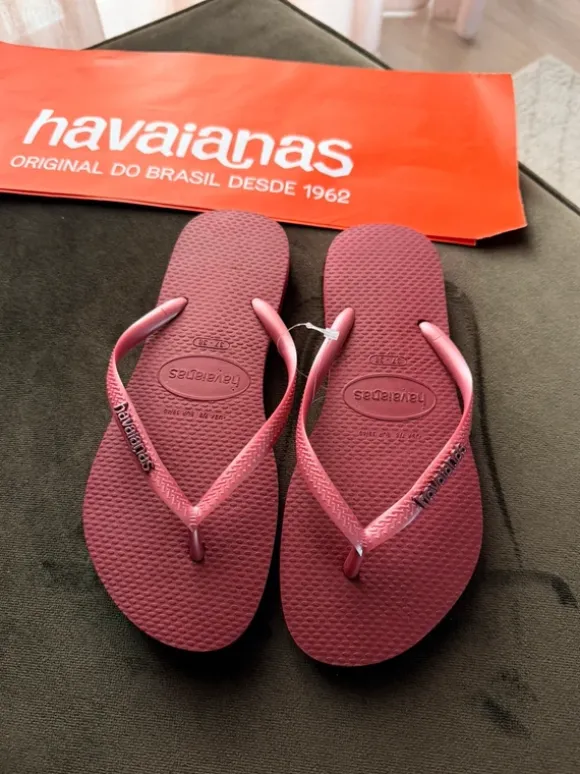 Havaianas | Slim Logo Metallic | Amaranth | 37/38
