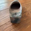 Heeled Clogs, Unique Washed Optic