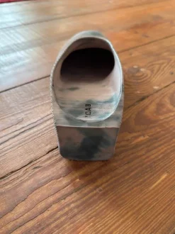 Heeled Clogs, Unique Washed Optic