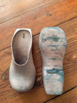 Heeled Clogs, Unique Washed Optic
