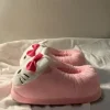 Hello Kitty Plush 3D Slippers | Pink & White | Size 39-41