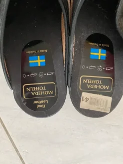 Herren Clogs Moheda Toffeln Leder gr 41