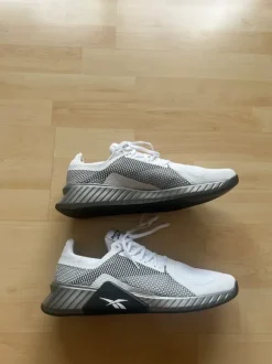 Herren Schuhe weiß, Silber, grau Reebok Flashfilm - Größe 45 - perfekter Zustand