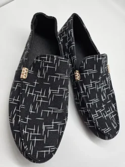 Herren Stoffslipper Gr. 42 Schwarz