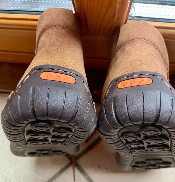Herrenschuh knöchelhoch Leder leicht neu Gr 45