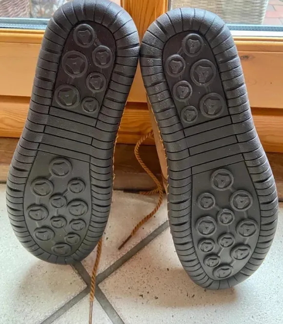 Herrenschuh knöchelhoch Leder leicht neu Gr 45