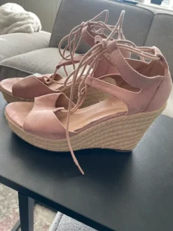 Highheel sandalen - sleehak sandalen/Espadrilles