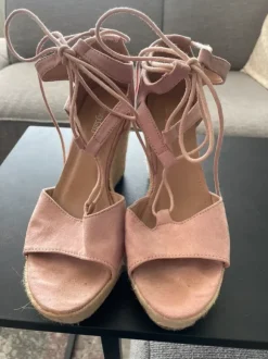 Highheel sandalen - sleehak sandalen/Espadrilles