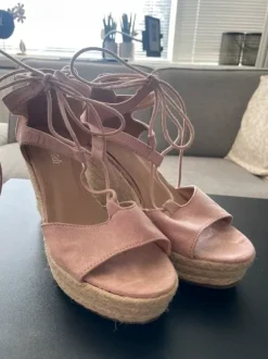 Highheel sandalen - sleehak sandalen/Espadrilles