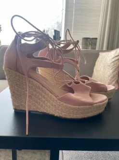 Highheel sandalen - sleehak sandalen/Espadrilles